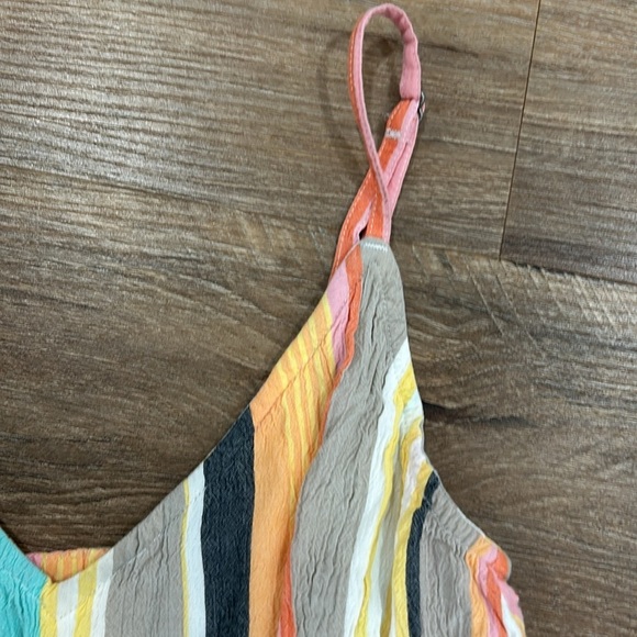 O’Neill Kelby Stripe top tank crop style Size XS. Beautiful summer fun colors - Picture 3 of 9